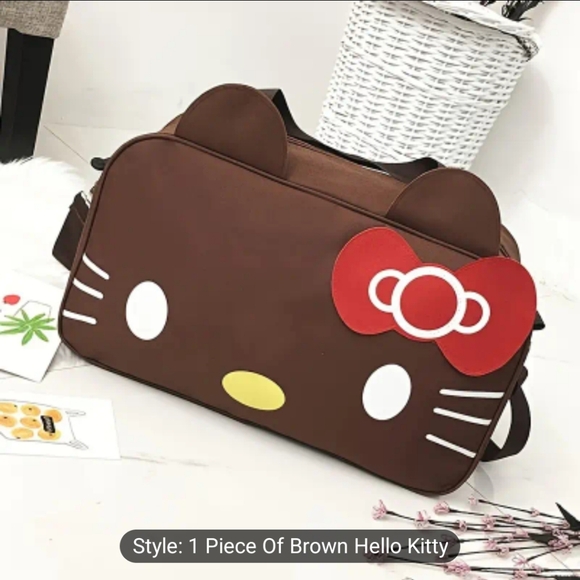 Sanrio Hello Kitty Travel bag. Color: brown - Picture 4 of 4